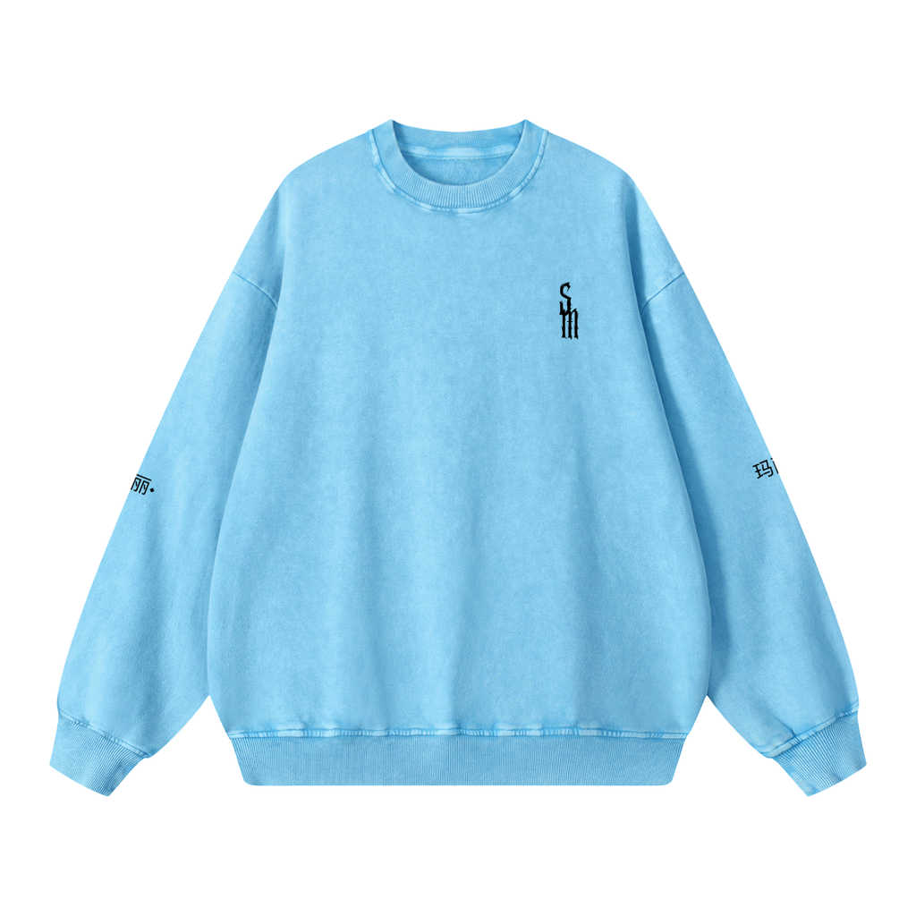 Snow Washed Oversized Sweatshirt