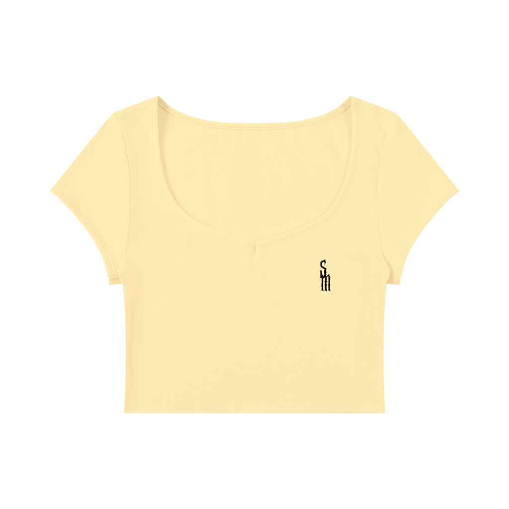 Women's Slim Cap Sleeve Crop T-Shirt