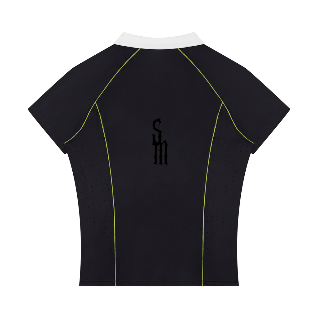 Women’s Slim Fit Quarter-Zip Polo Shirt