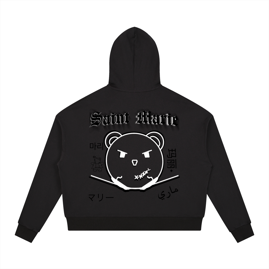 Contrast Drawstring Hoodie