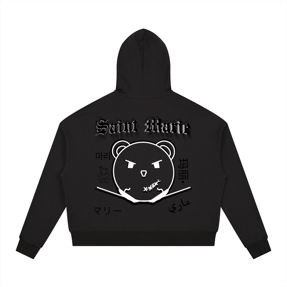 Contrast Drawstring Hoodie