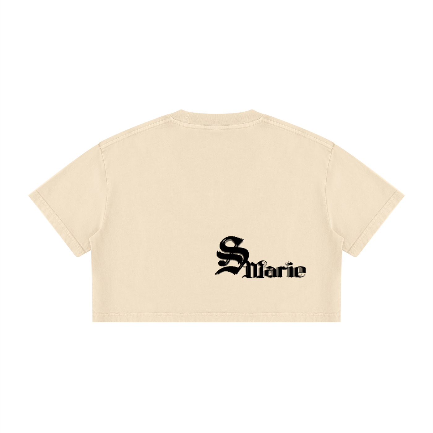 Women's Mineral Wash Cotton Crop T-Shirt