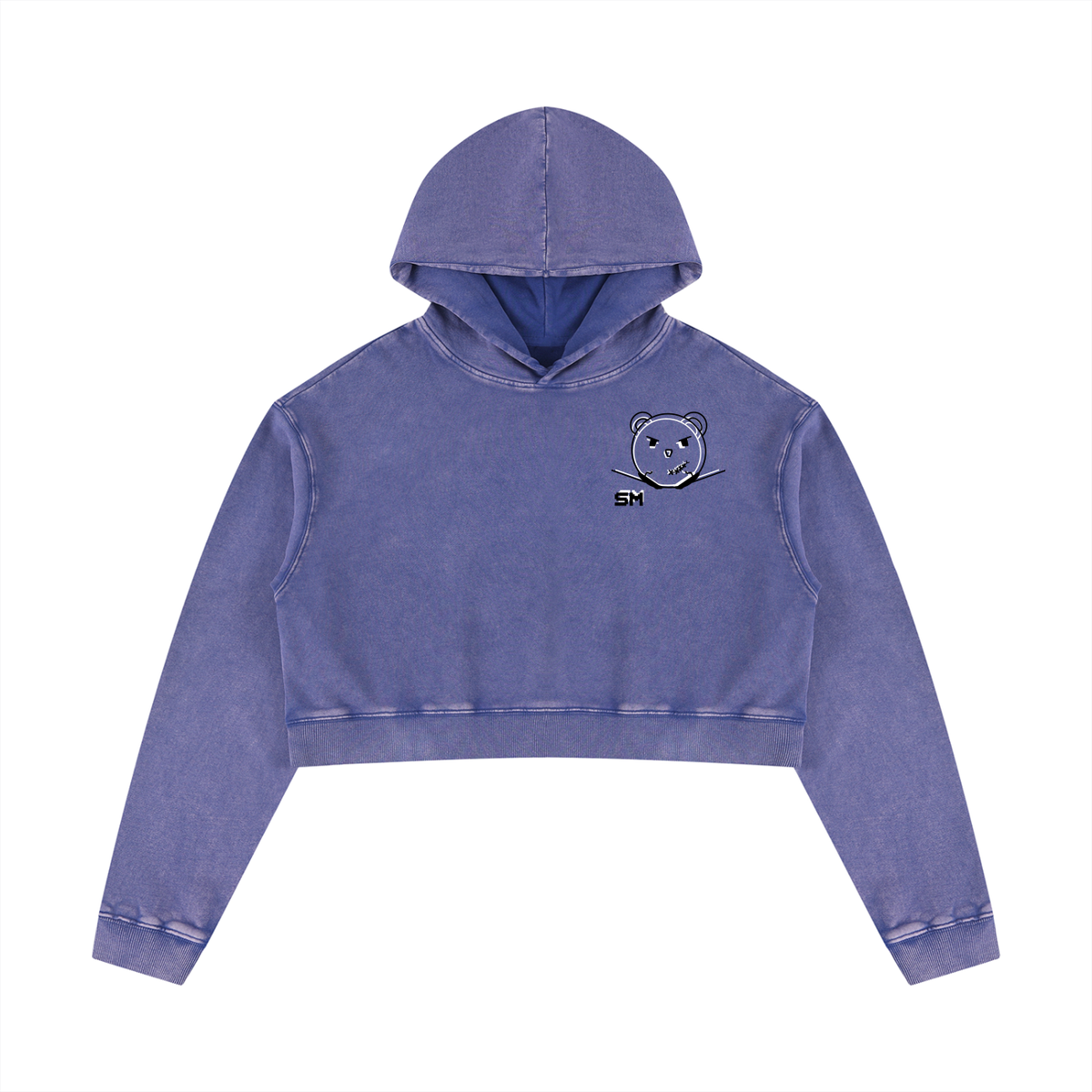 Women’s Mineral Washed Crop Hoodie