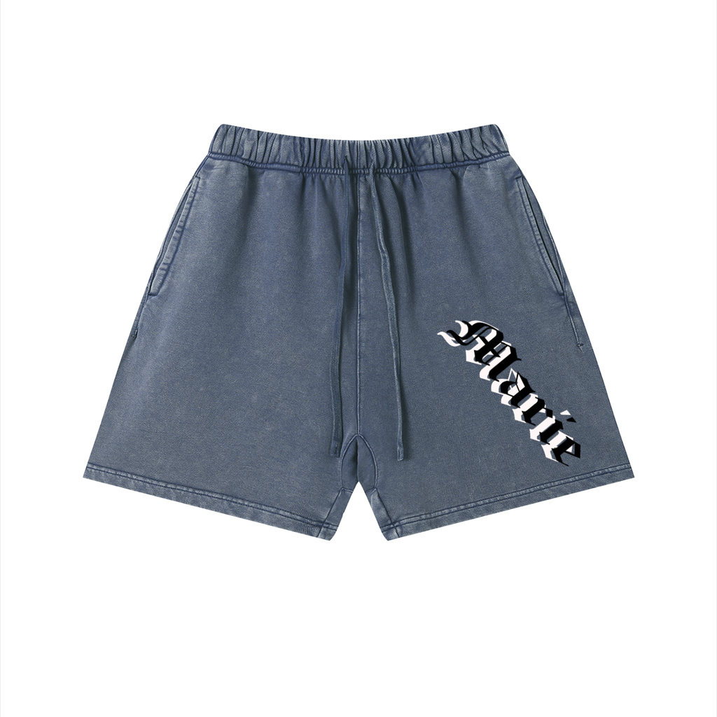 Unisex Vintage Wash Cotton Shorts