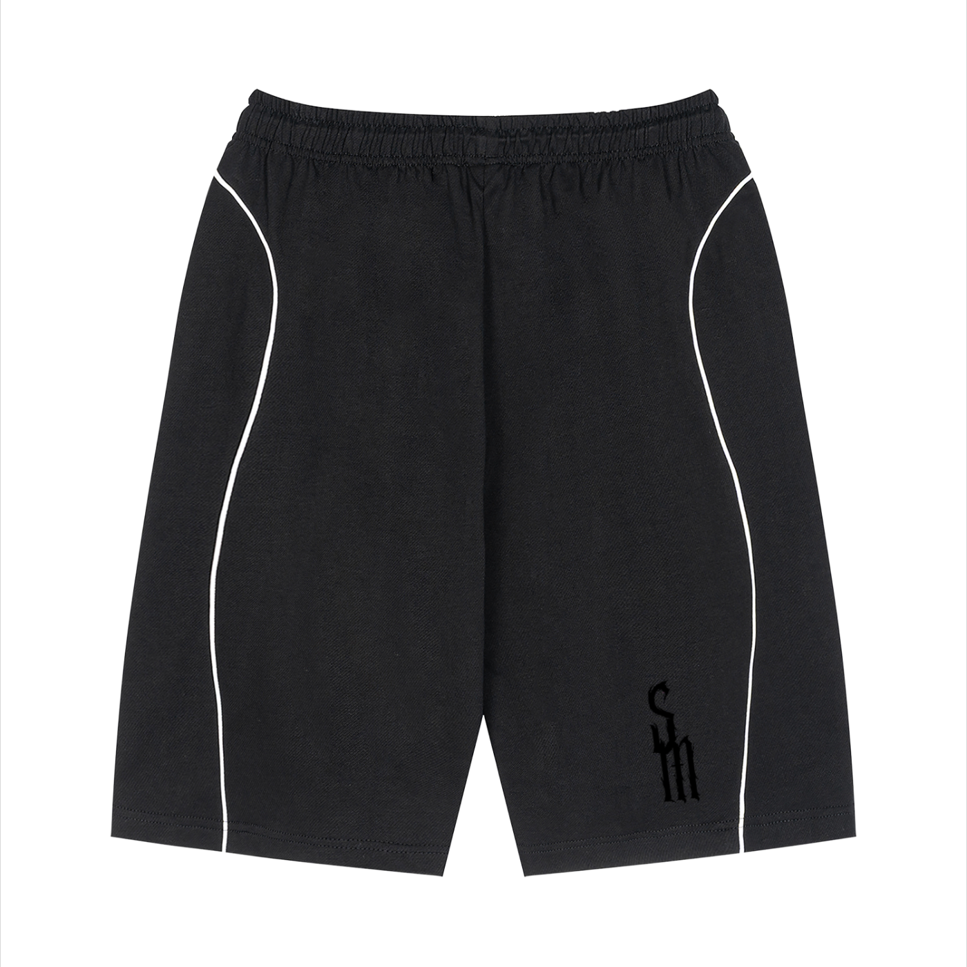 Unisex Piping Drawstring Shorts
