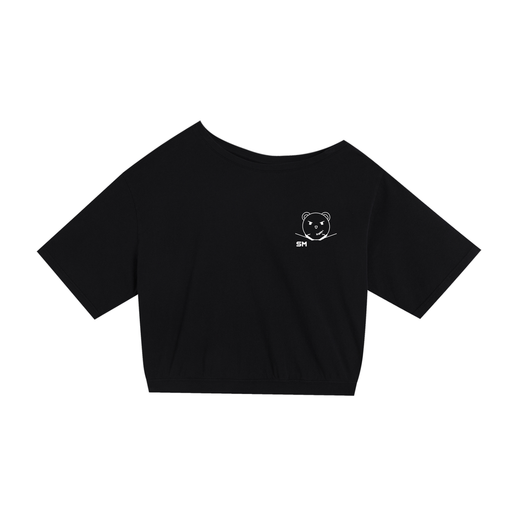 Asymmetric Shoulder Oversized Cotton T-Shirt
