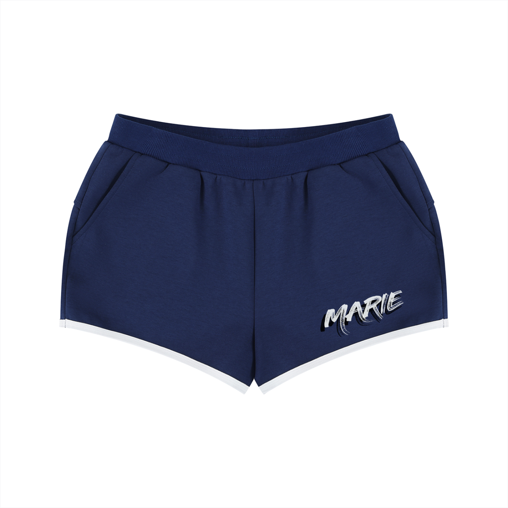 Women's Retro Contrast Binding Shorts