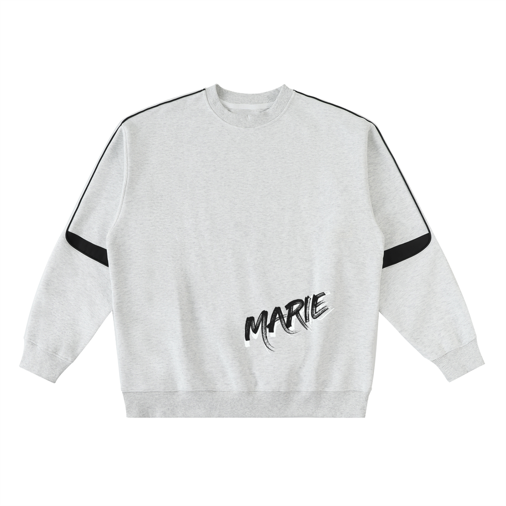 Oversized Crewneck Taped Sweatshirt