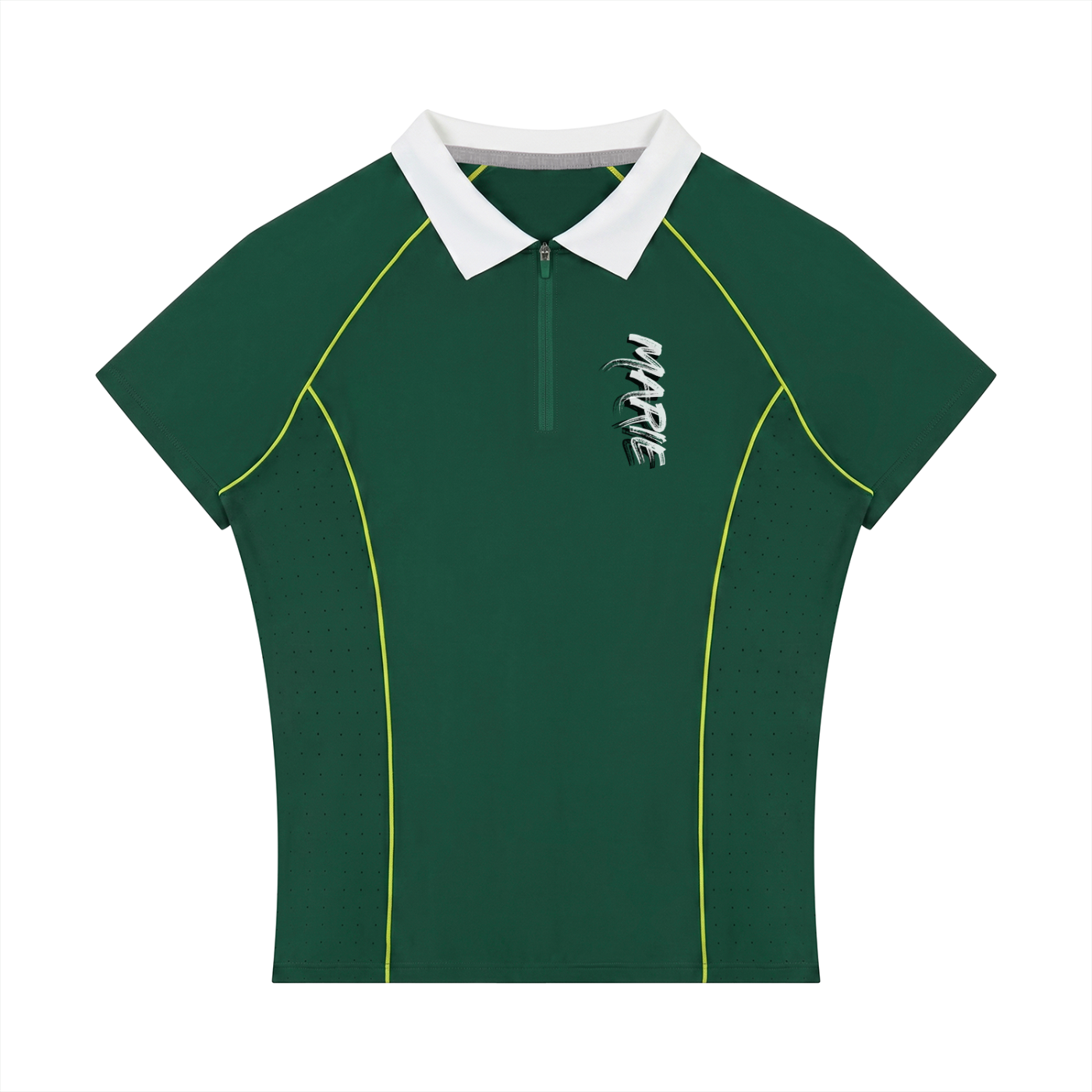 Women’s Slim Fit Quarter-Zip Polo Shirt