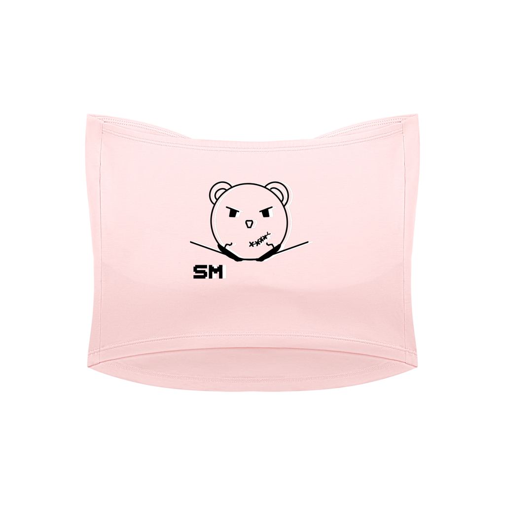 Women's Ruched Cropped Tube Top