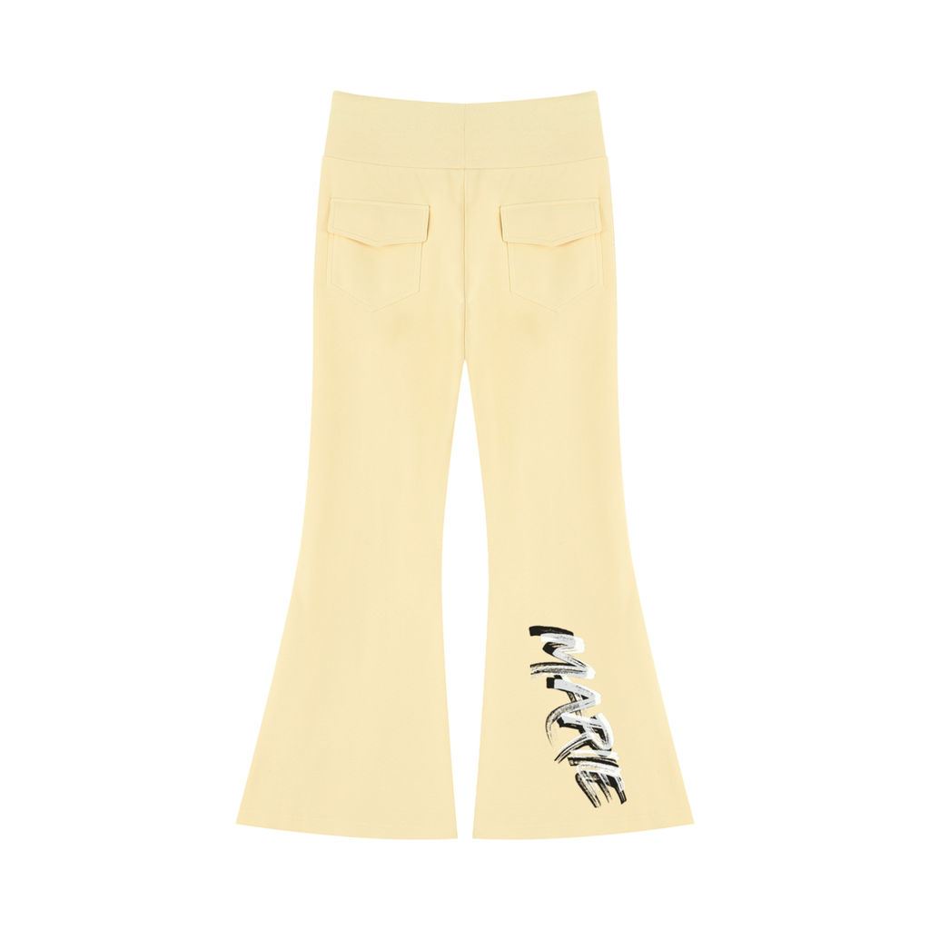 Women's Drawstring Flared Leg Pants