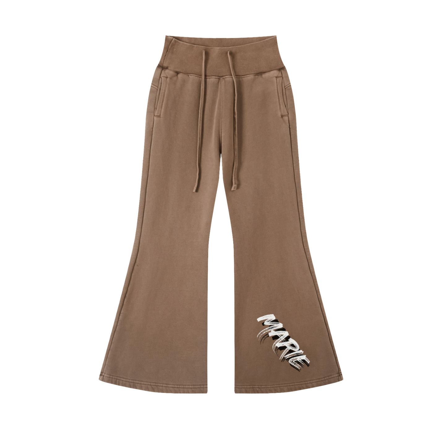 Vintage Washed Flared Fleece Pants