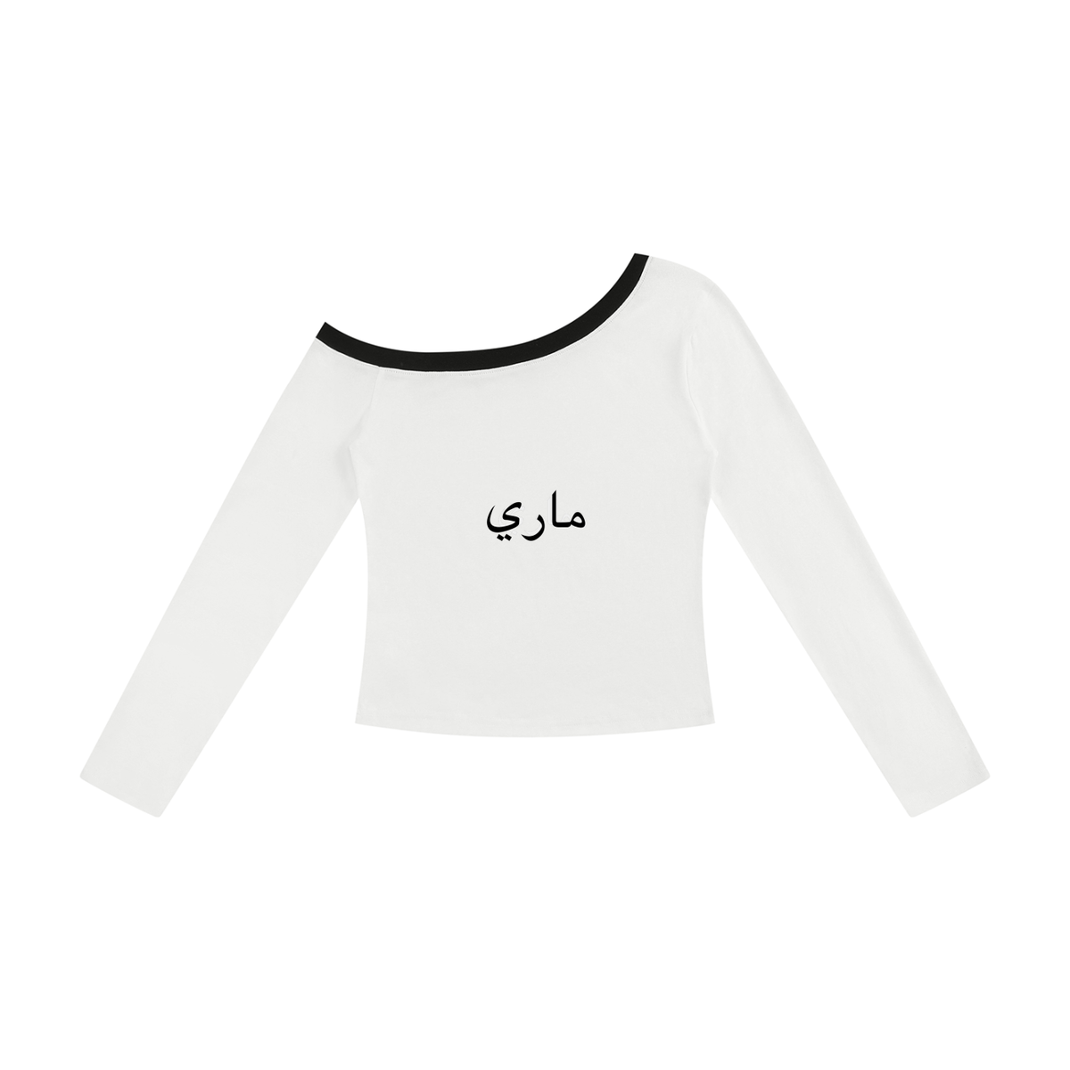 Women’s Color Block Off-the-Shoulder T-Shirt