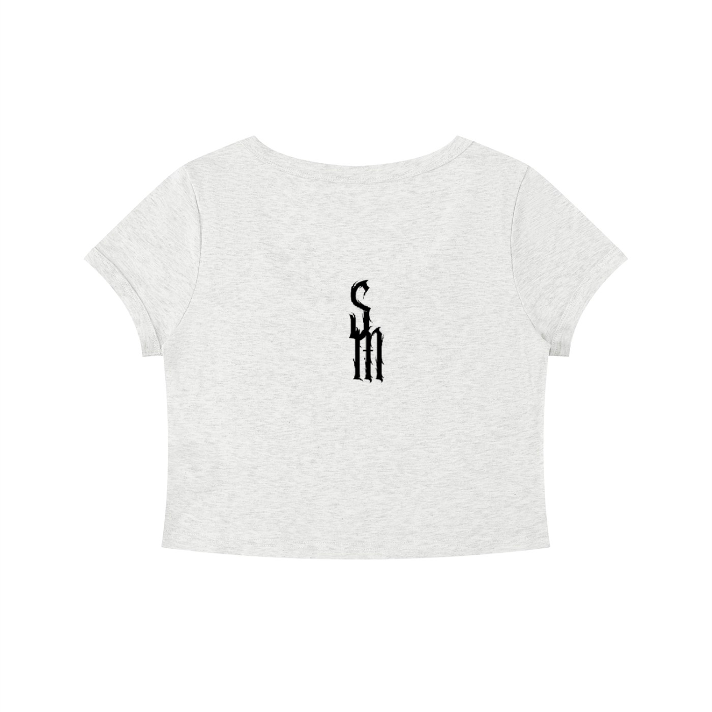 Women's Solid Color Slim Crop T-Shirt
