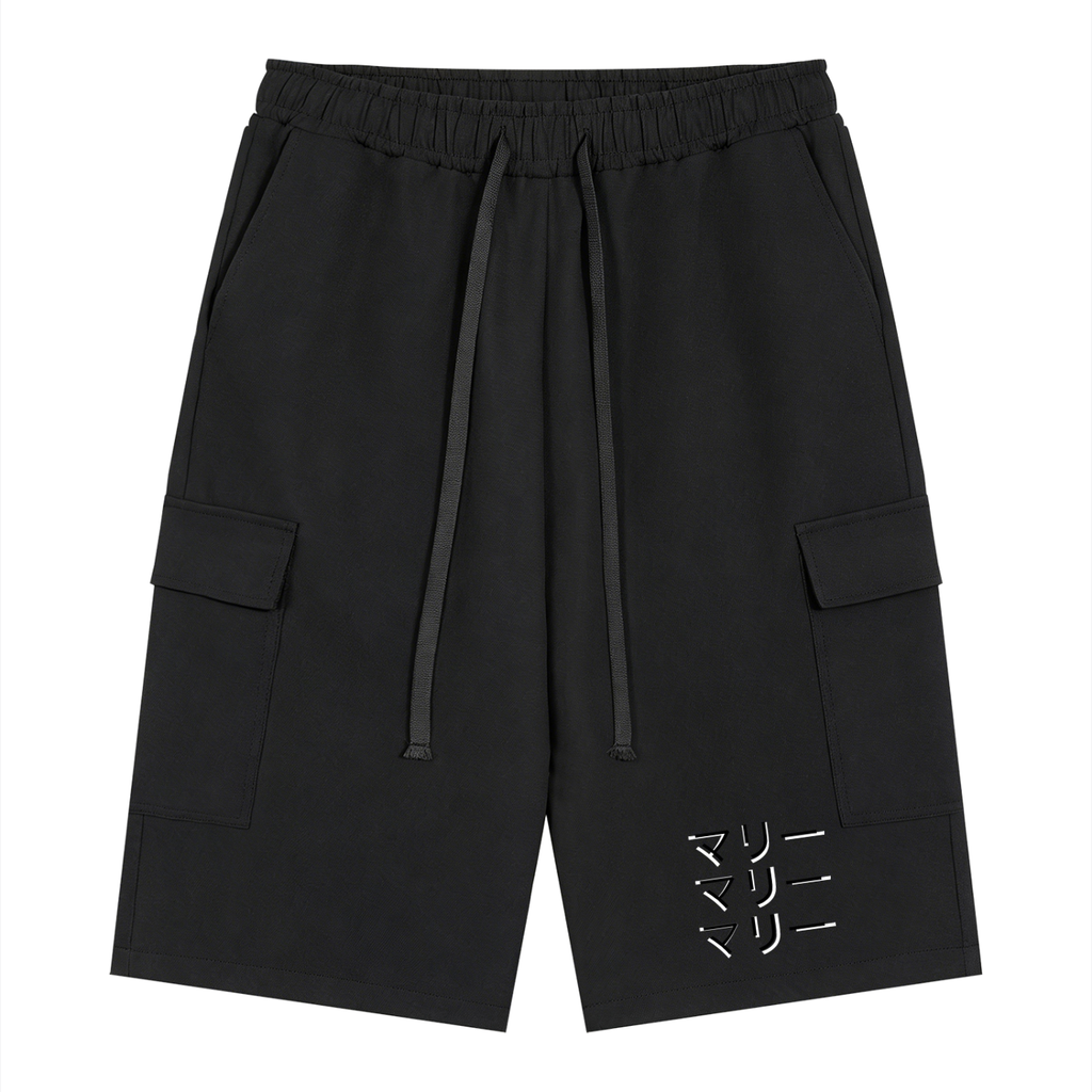 Unisex Drawstring Cargo Shorts