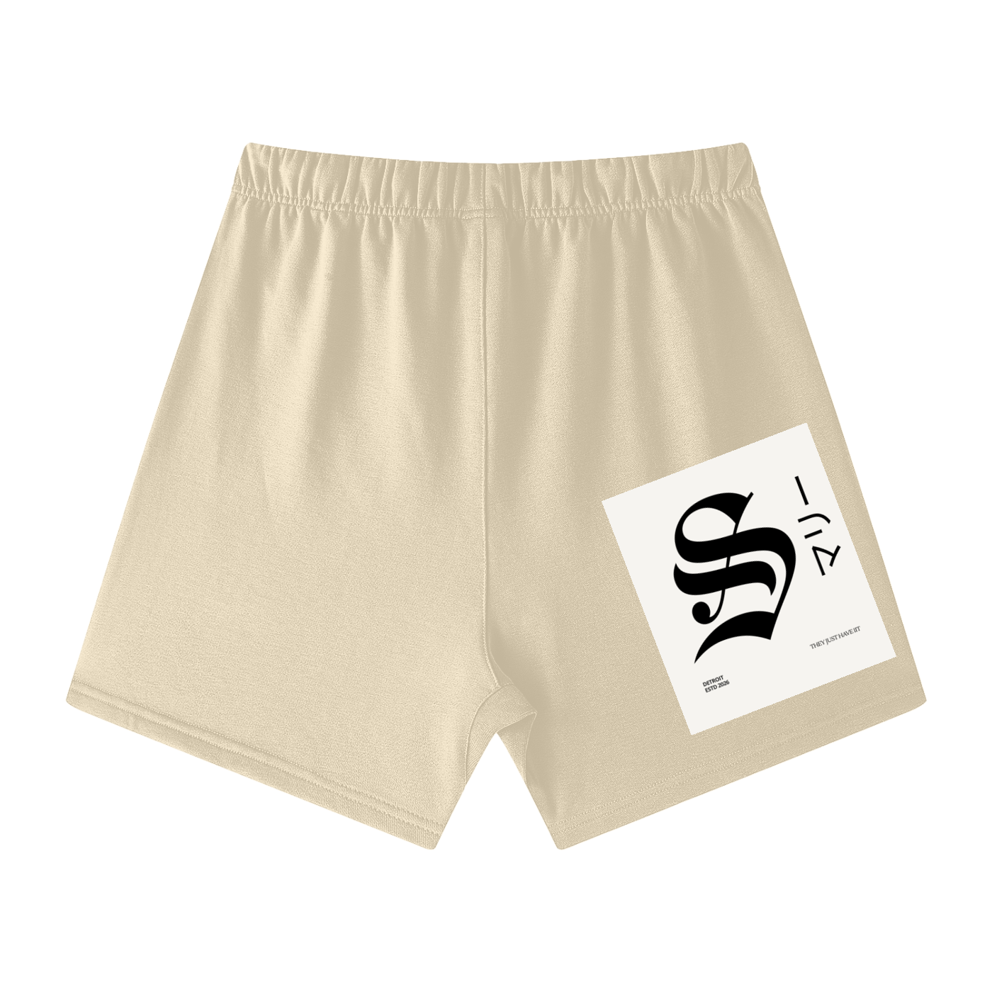 Unisex Earth Tone Loose Fit Cotton Shorts