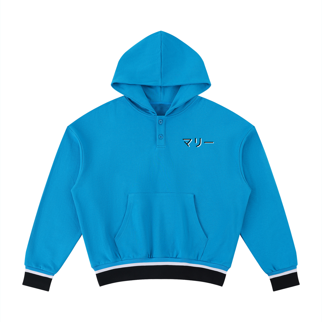 Unisex Oversized Color Block Boxy Hoodie
