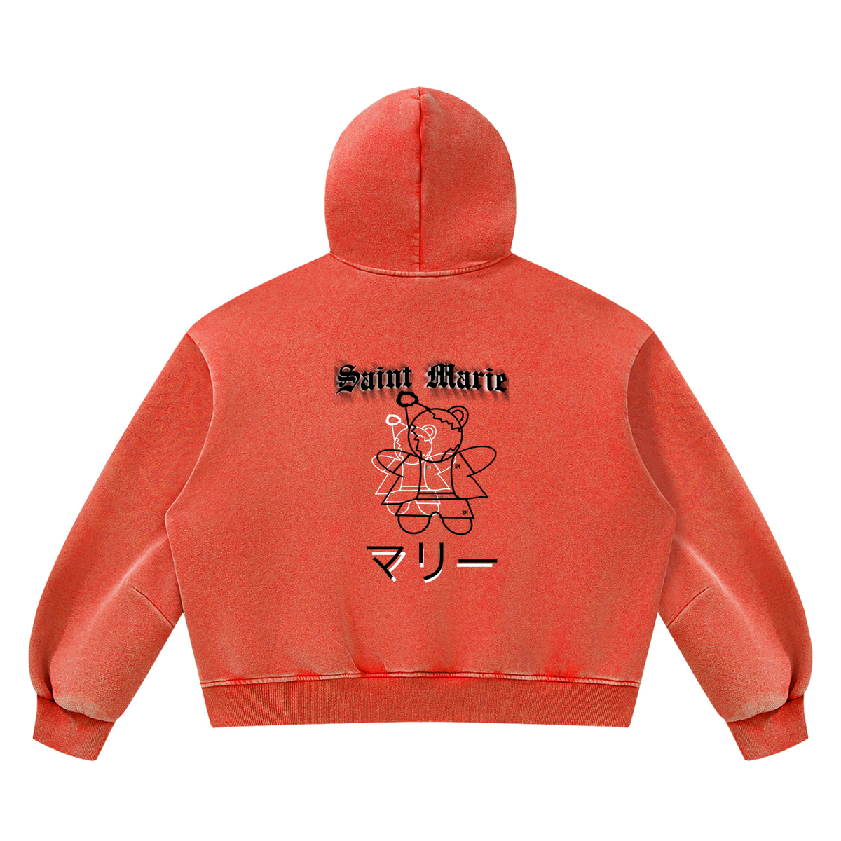 Unisex Vintage Wash Boxy Fleece Hoodie