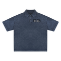 Heavyweight Snow-Washed Polo T-Shirt
