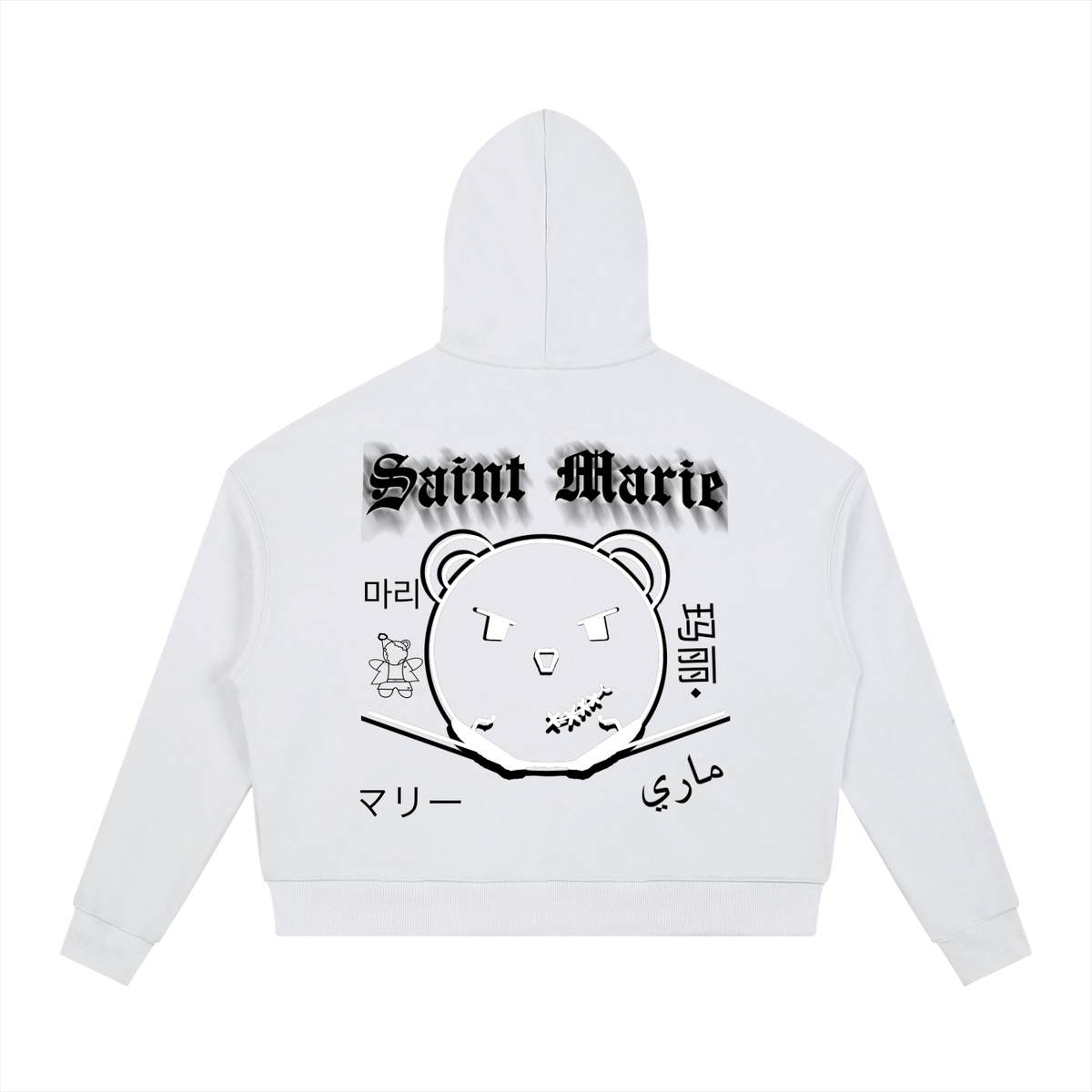 Contrast Drawstring Hoodie