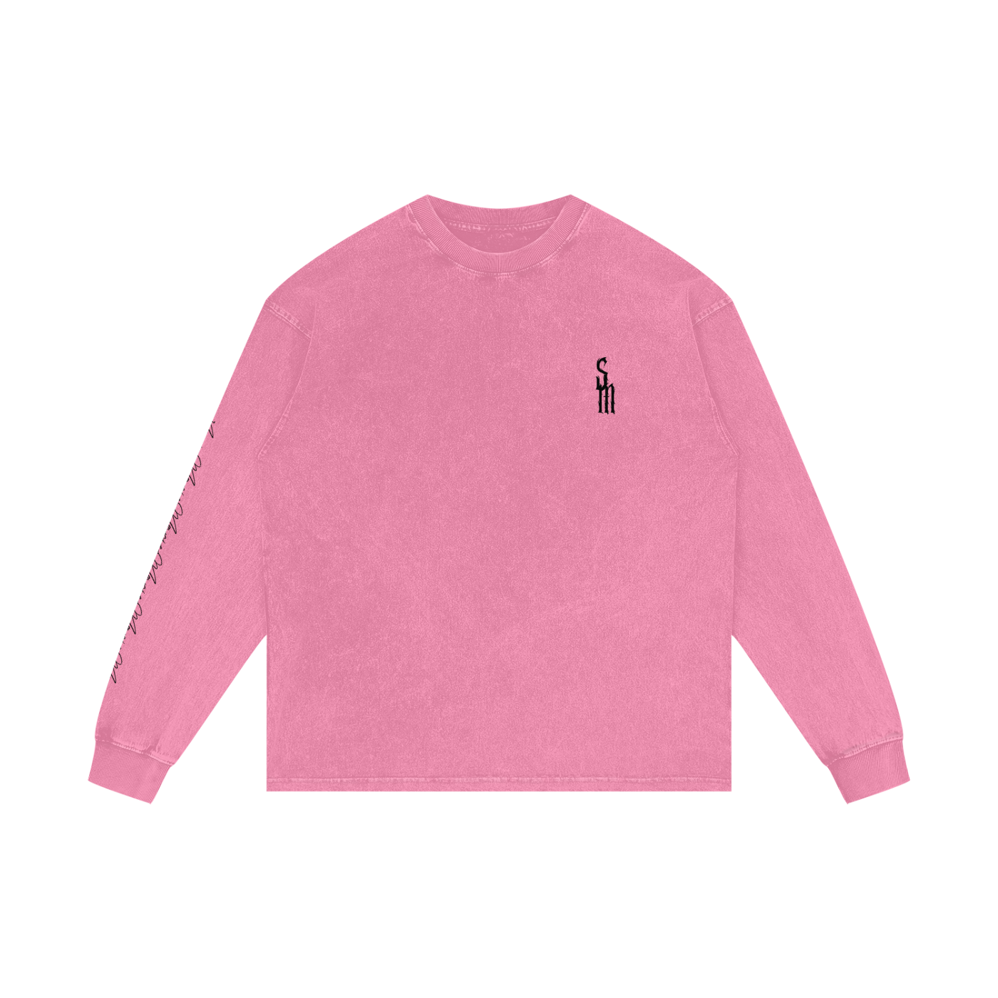 Acid Wash Oversize Long Sleeve T-Shirt