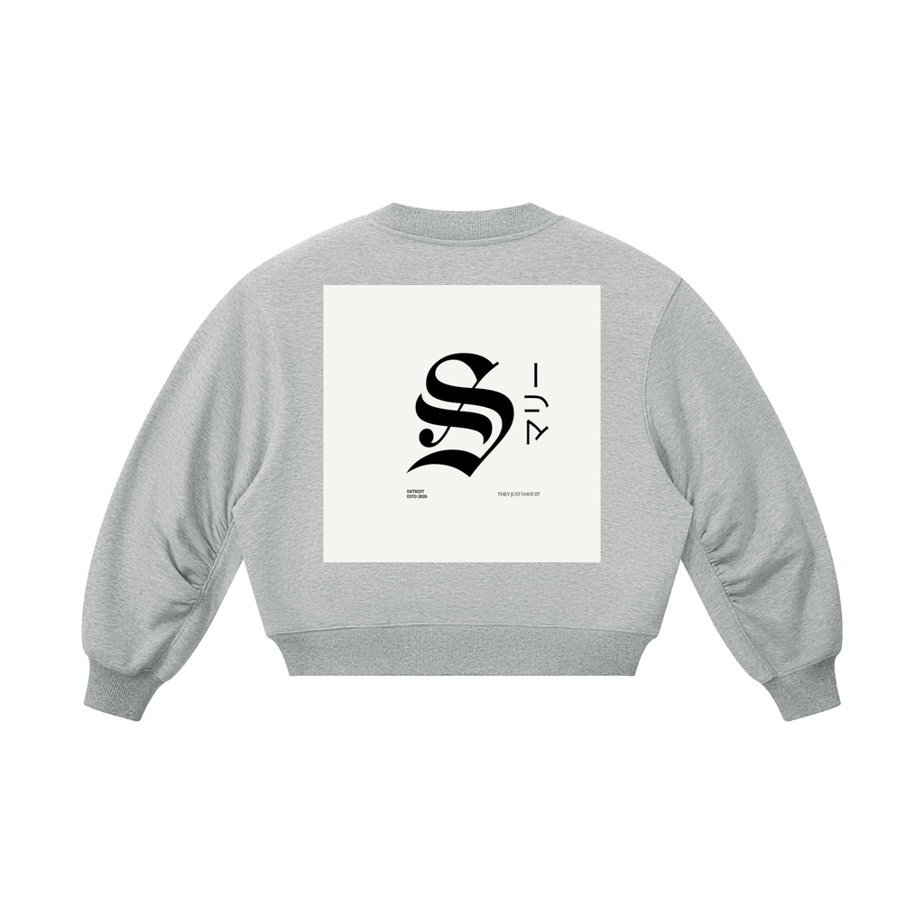 Women’s Crop V-Neck Sweatshirt