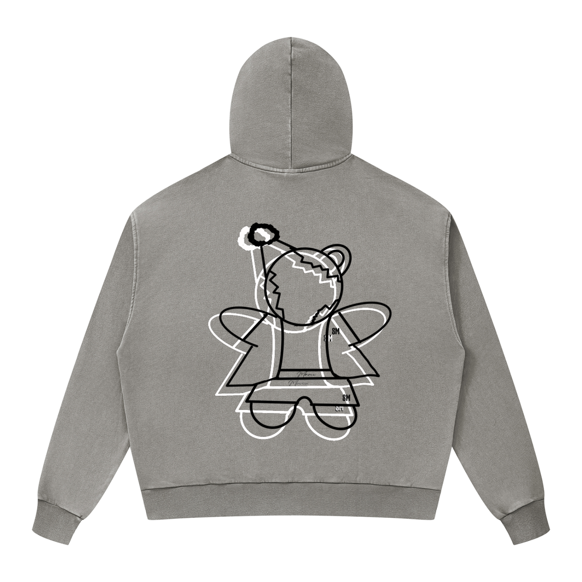 Unisex Mineral Wash Boxy Full Zip Hoodie