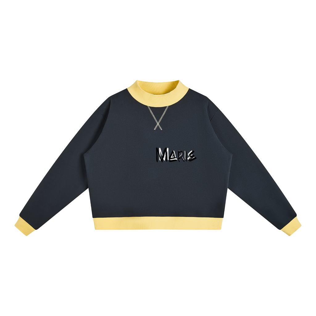 Women’s Mock Neck Crewneck Sweatshirt