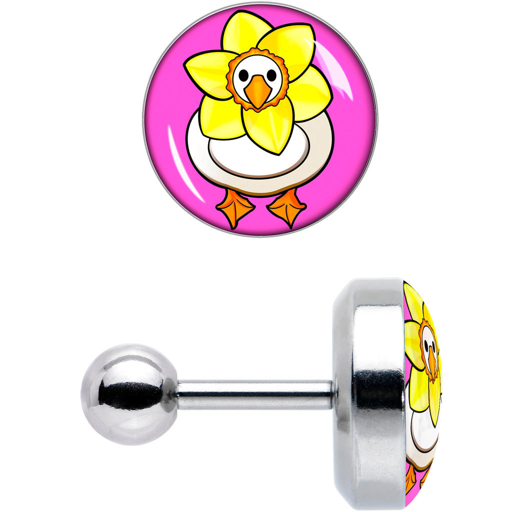 16G 1/4 Daffodil Duck Cartilage Tragus Earring by Onyx O