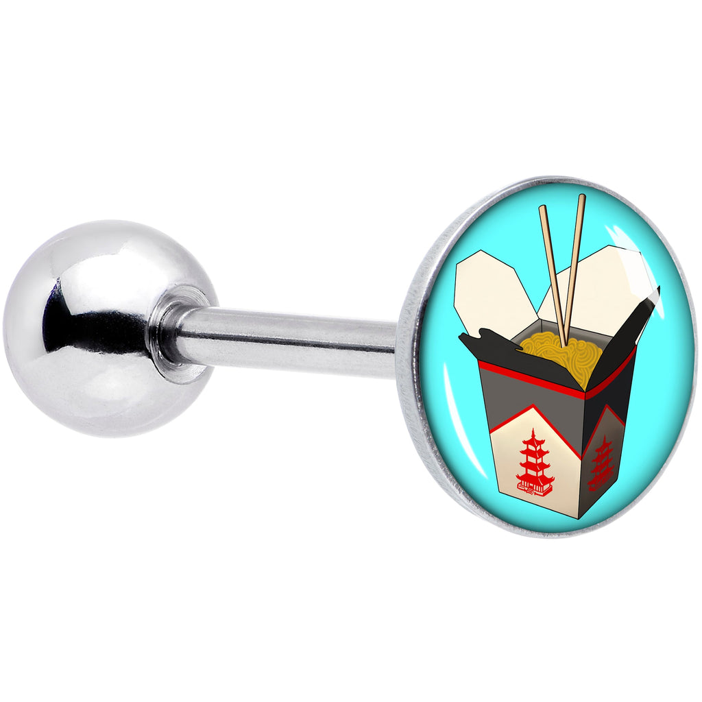 Chinese Take Out Barbell Tongue Ring by Onyx O