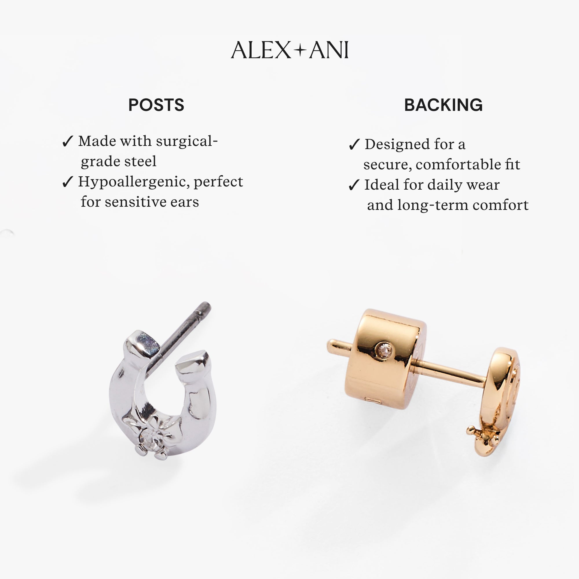 Love and Luck Huggie Hoops
