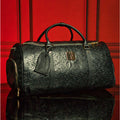 Black Monogram Leather Duffle Bag