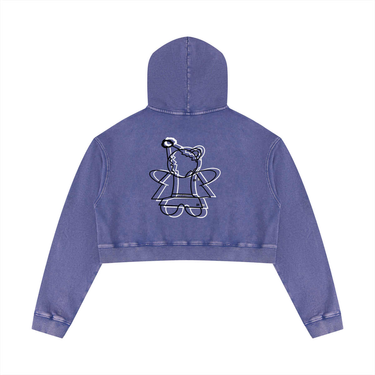 Women’s Mineral Washed Crop Hoodie