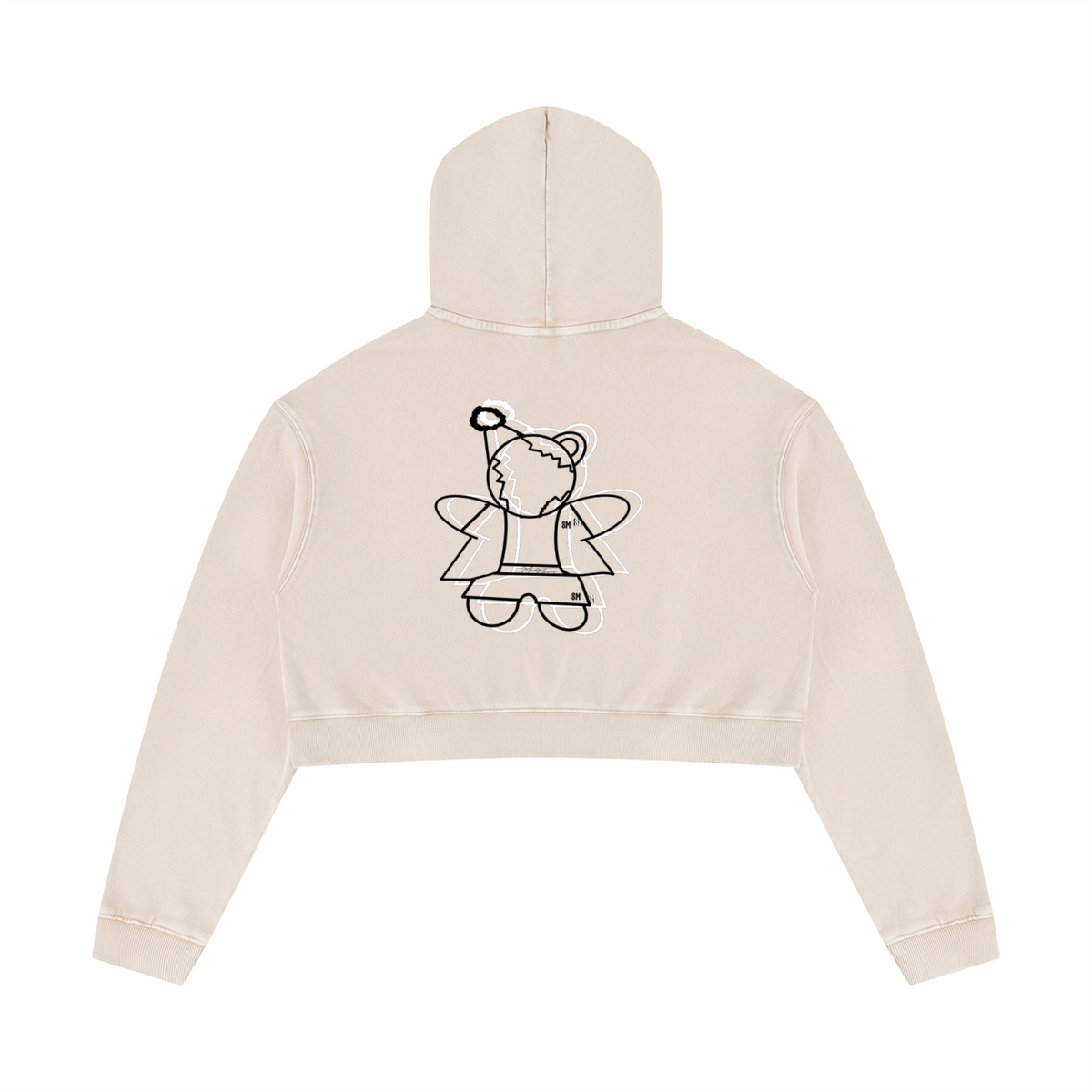 Women’s Mineral Washed Crop Hoodie