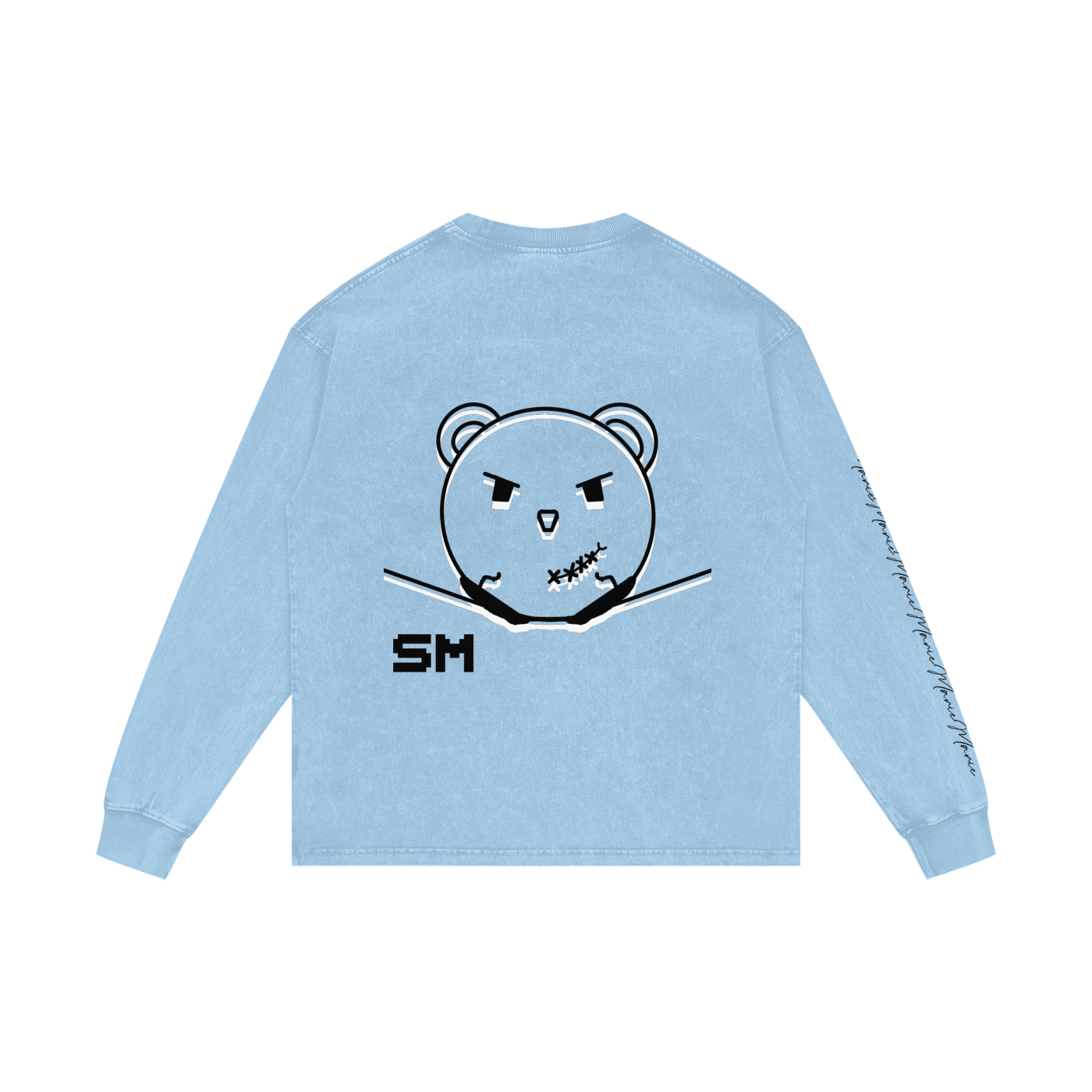 Acid Wash Oversize Long Sleeve T-Shirt