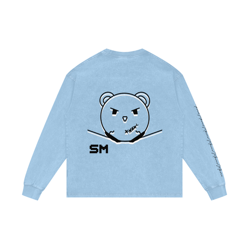 Acid Wash Oversize Long Sleeve T-Shirt