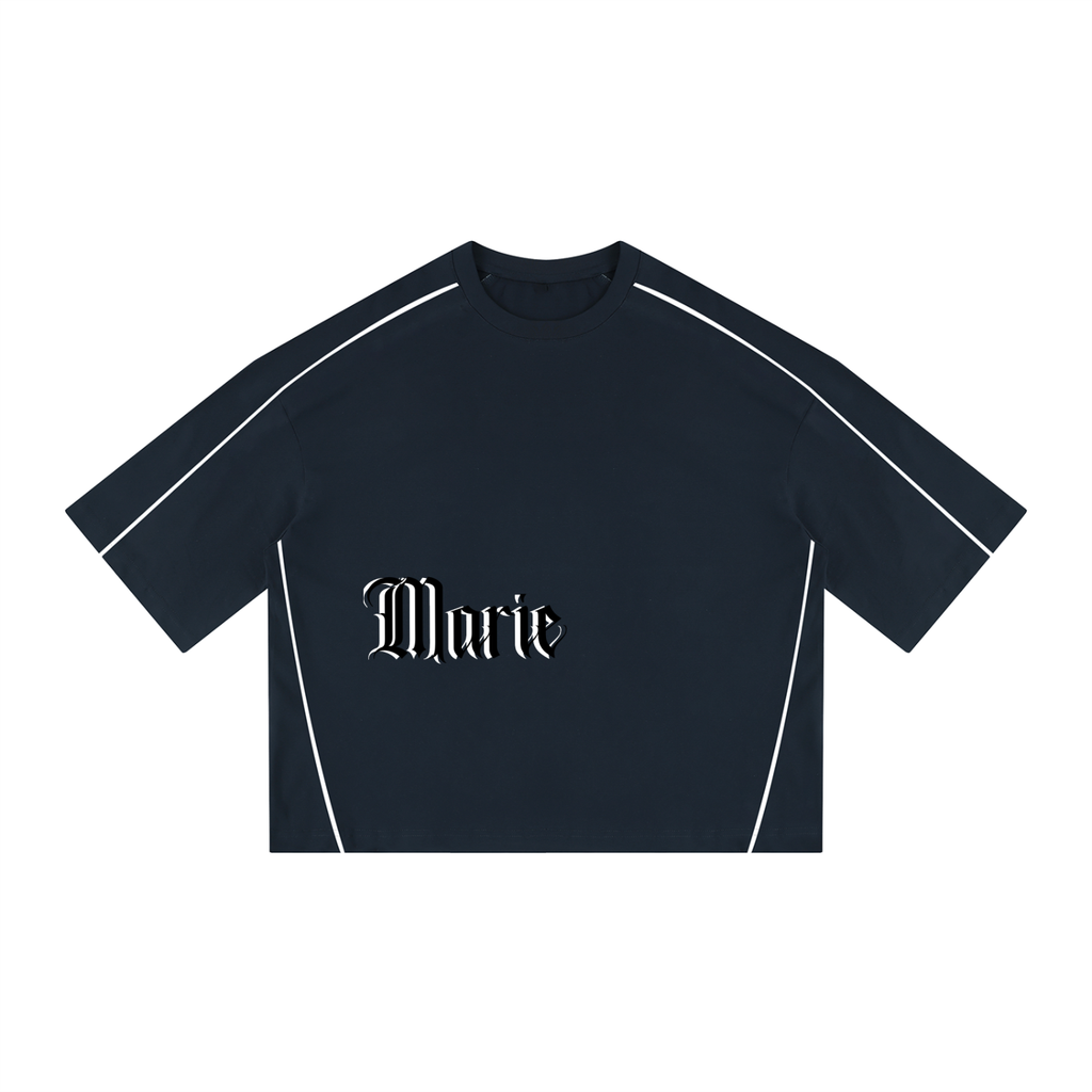 Unisex Heavyweight Boxy Piping T-Shirt