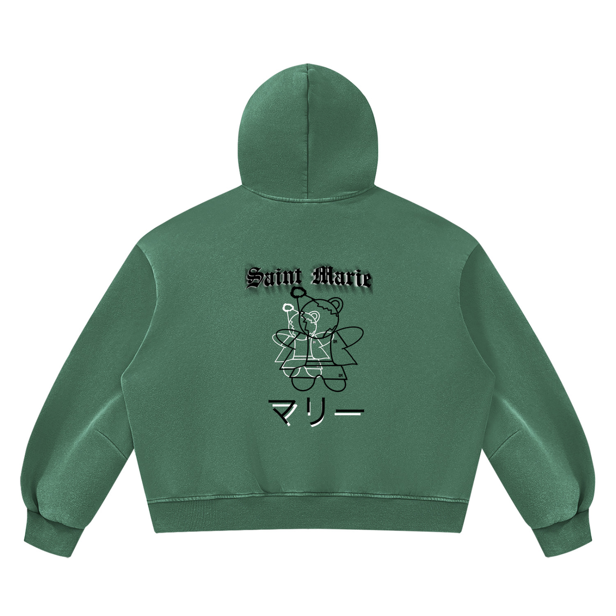 Unisex Vintage Wash Boxy Fleece Hoodie