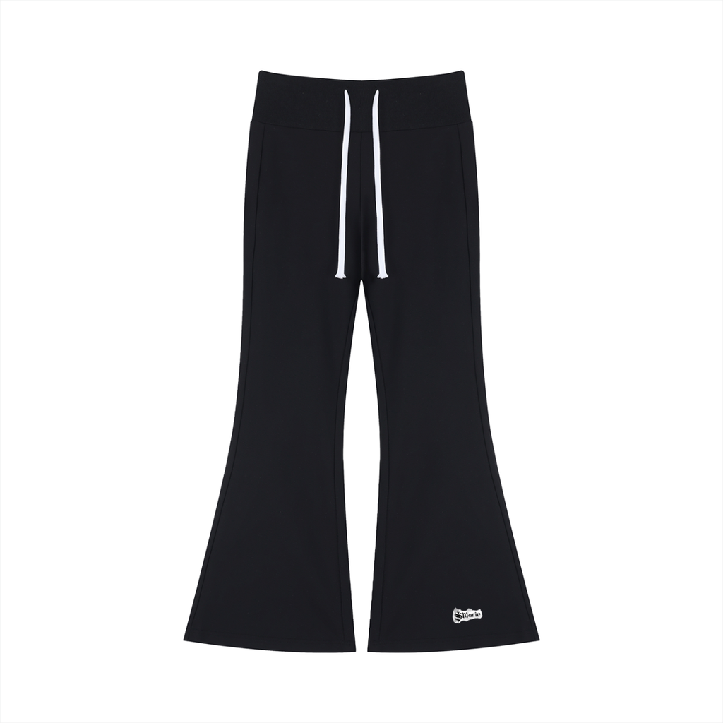 Women's Drawstring Flared Leg Pants