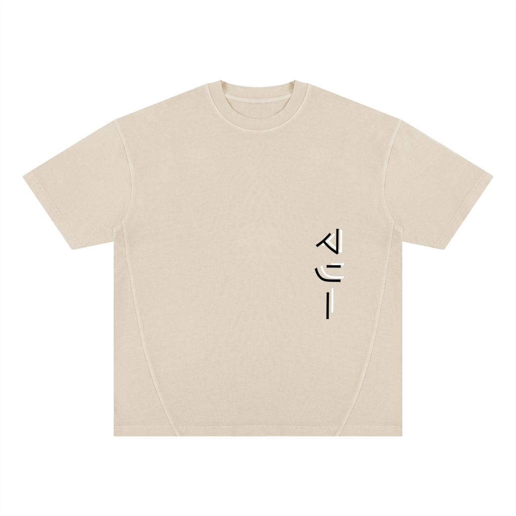 Unisex Vintage Wash Paneling T-Shirt