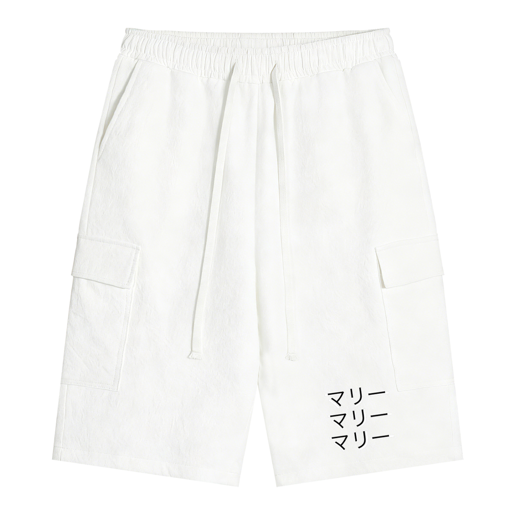 Unisex Drawstring Cargo Shorts