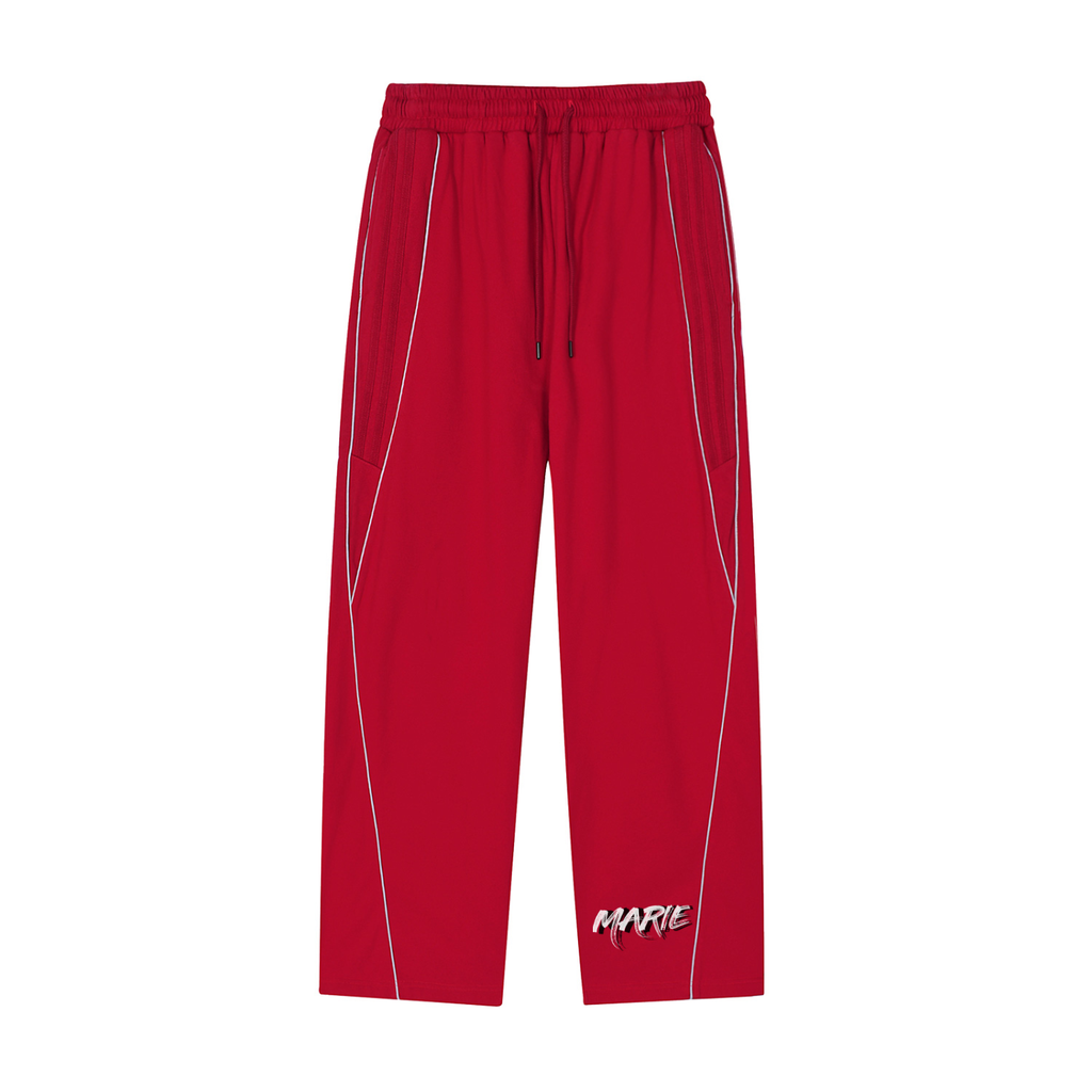 Reflection Striped Straight-Leg Sweatpants