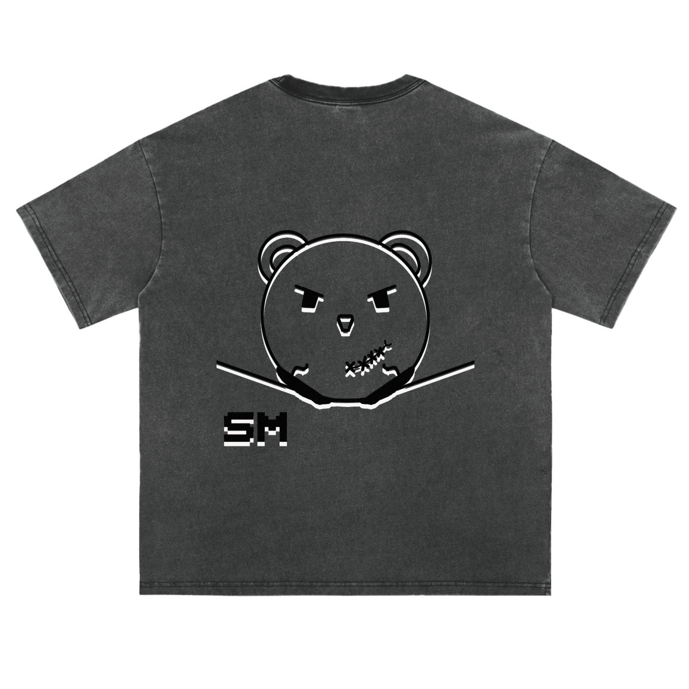 Vintage Washed Loose Fluffy T-Shirt
