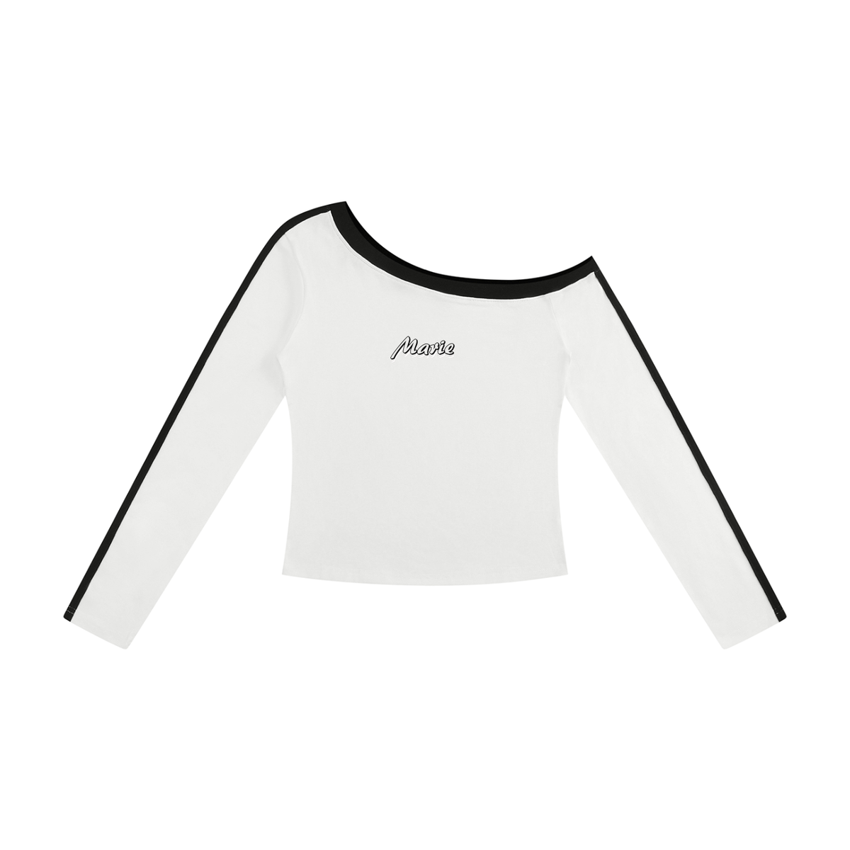 Women’s Color Block Off-the-Shoulder T-Shirt