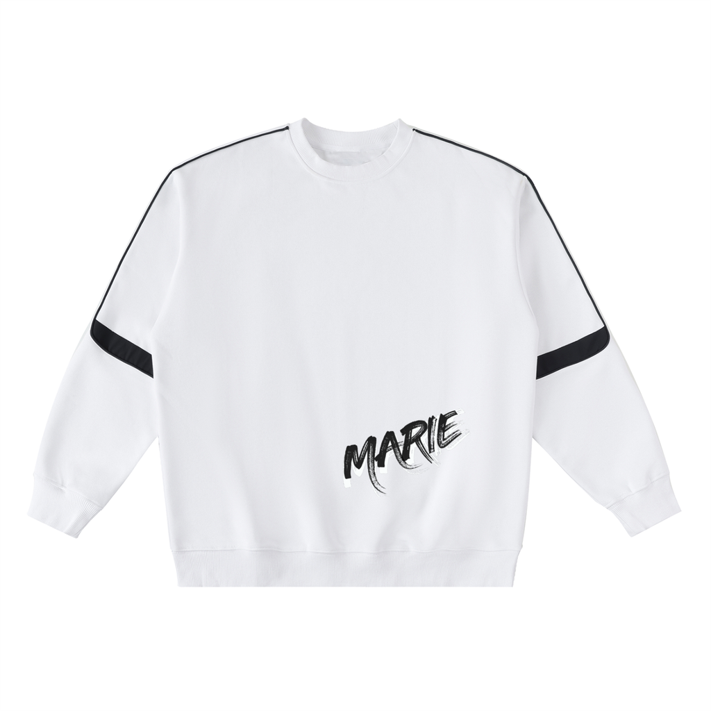 Oversized Crewneck Taped Sweatshirt