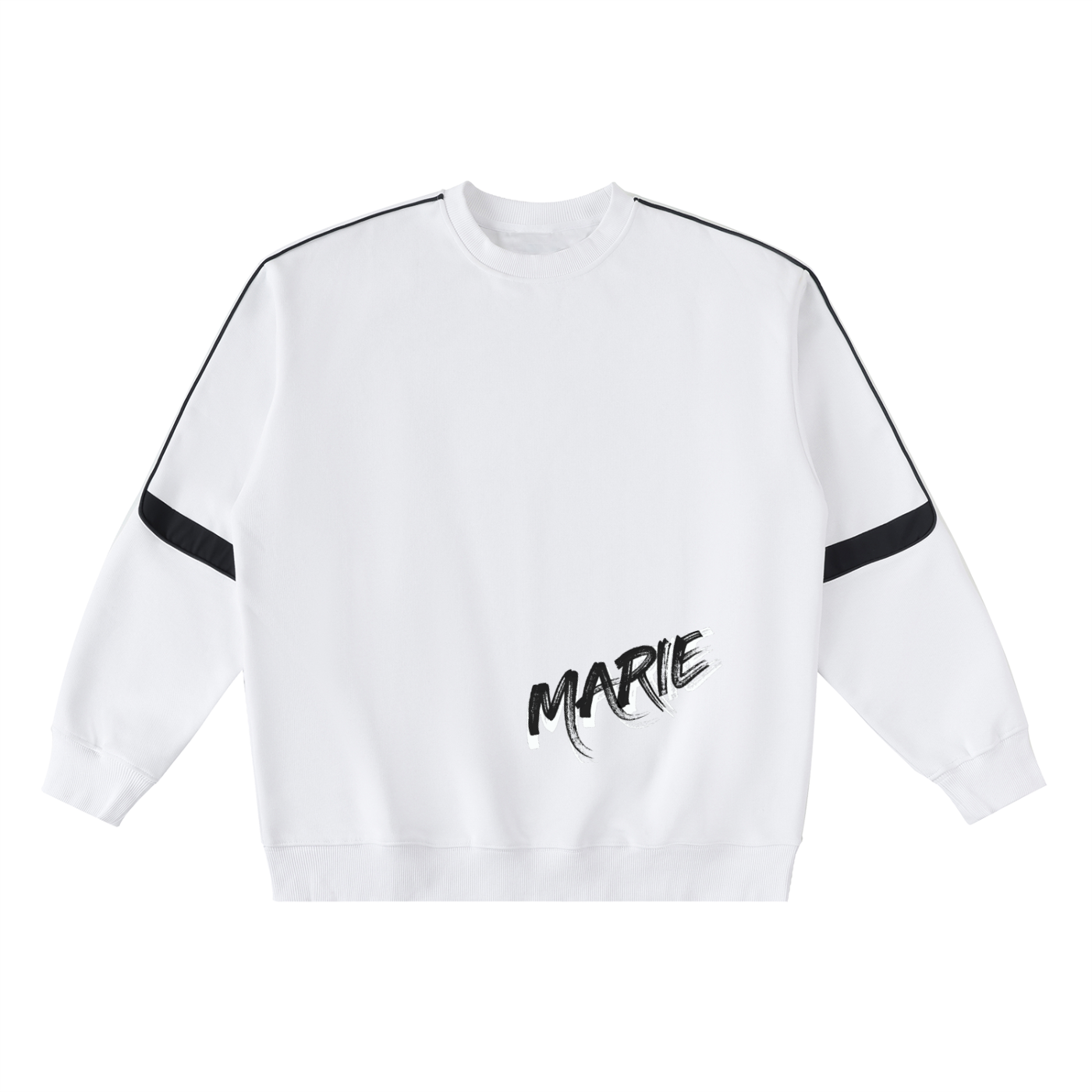 Oversized Crewneck Taped Sweatshirt