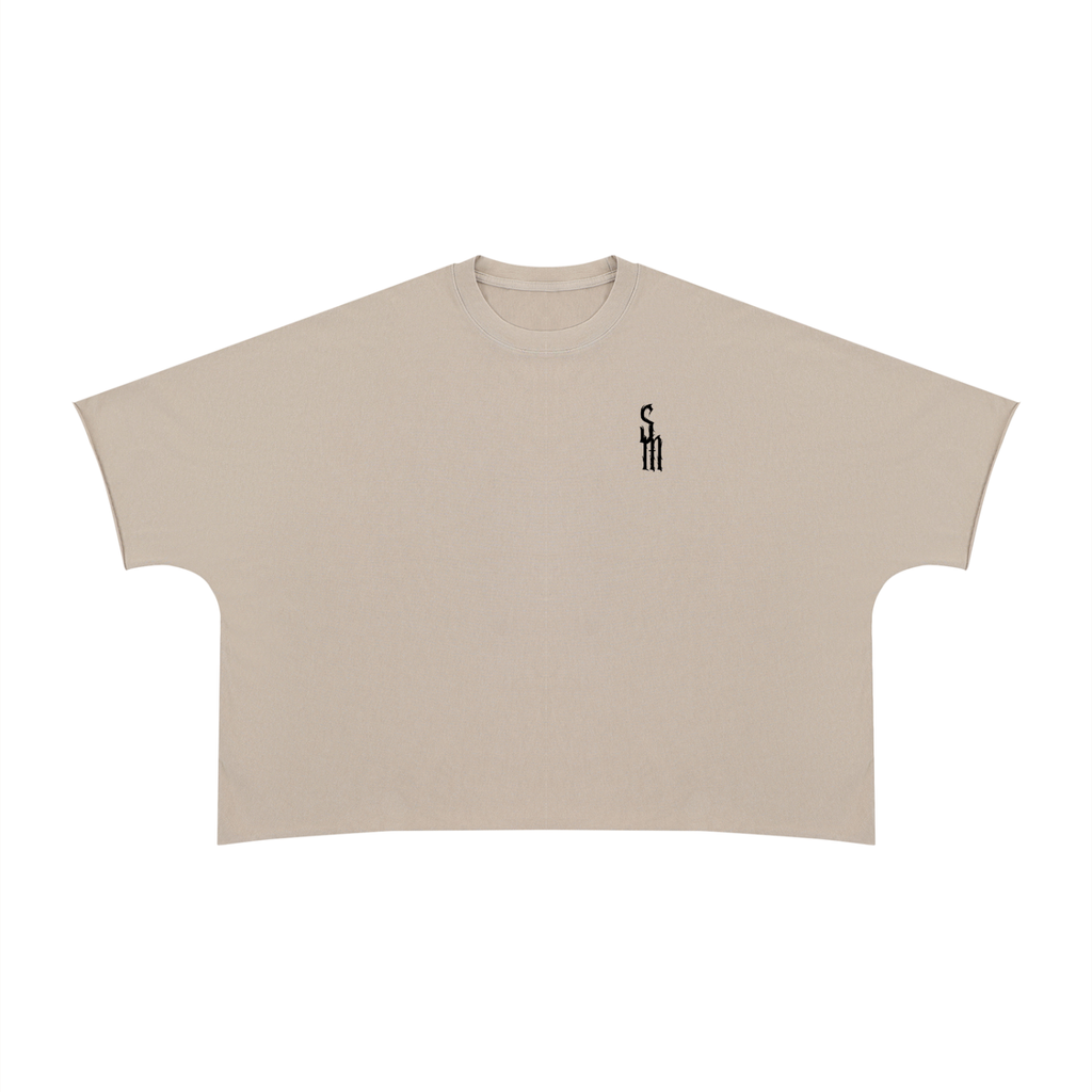 Unisex Heavyweight Boxy Raw Edge T-Shirt