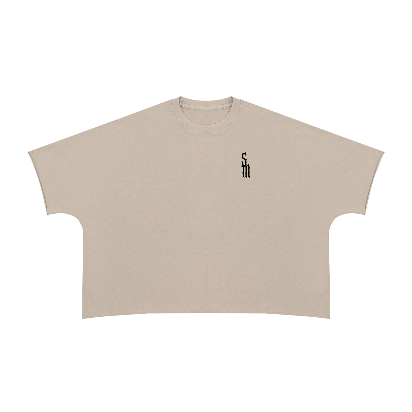 Unisex Heavyweight Boxy Raw Edge T-Shirt