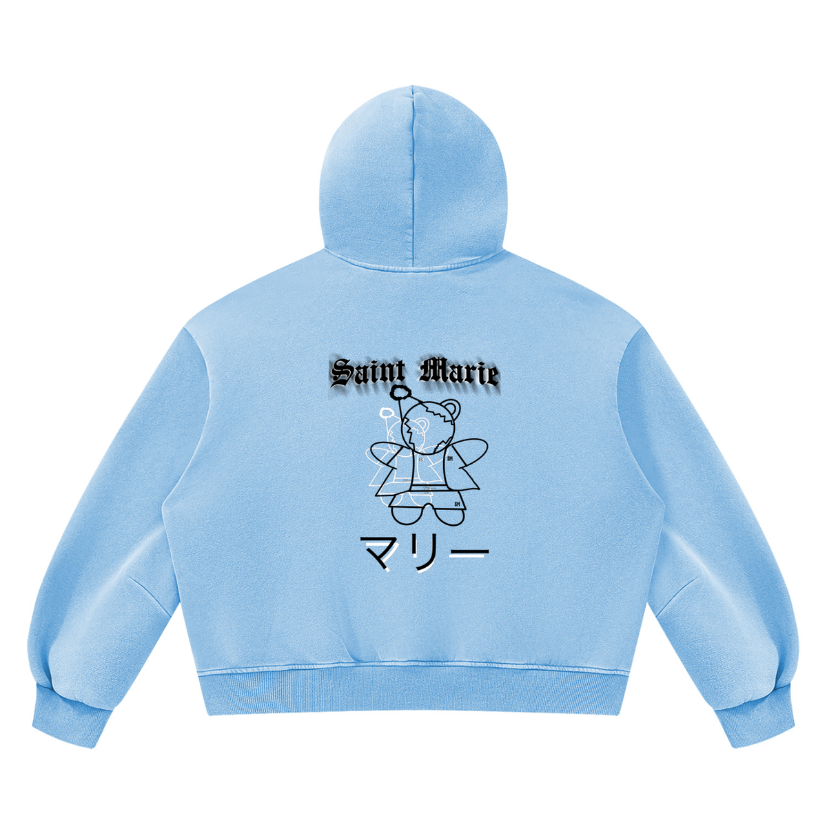 Unisex Vintage Wash Boxy Fleece Hoodie