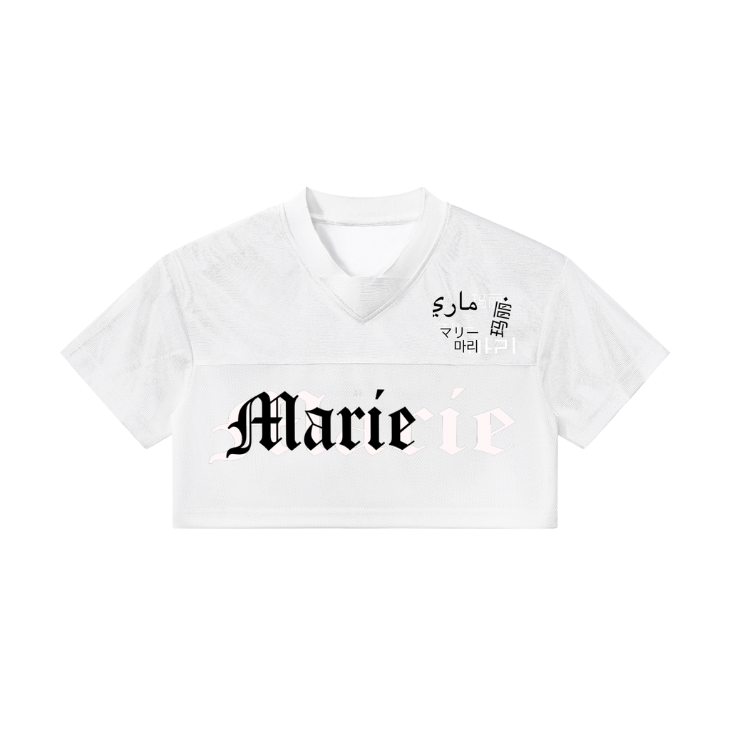 Women’s Cropped Paneled V-Neck Jersey